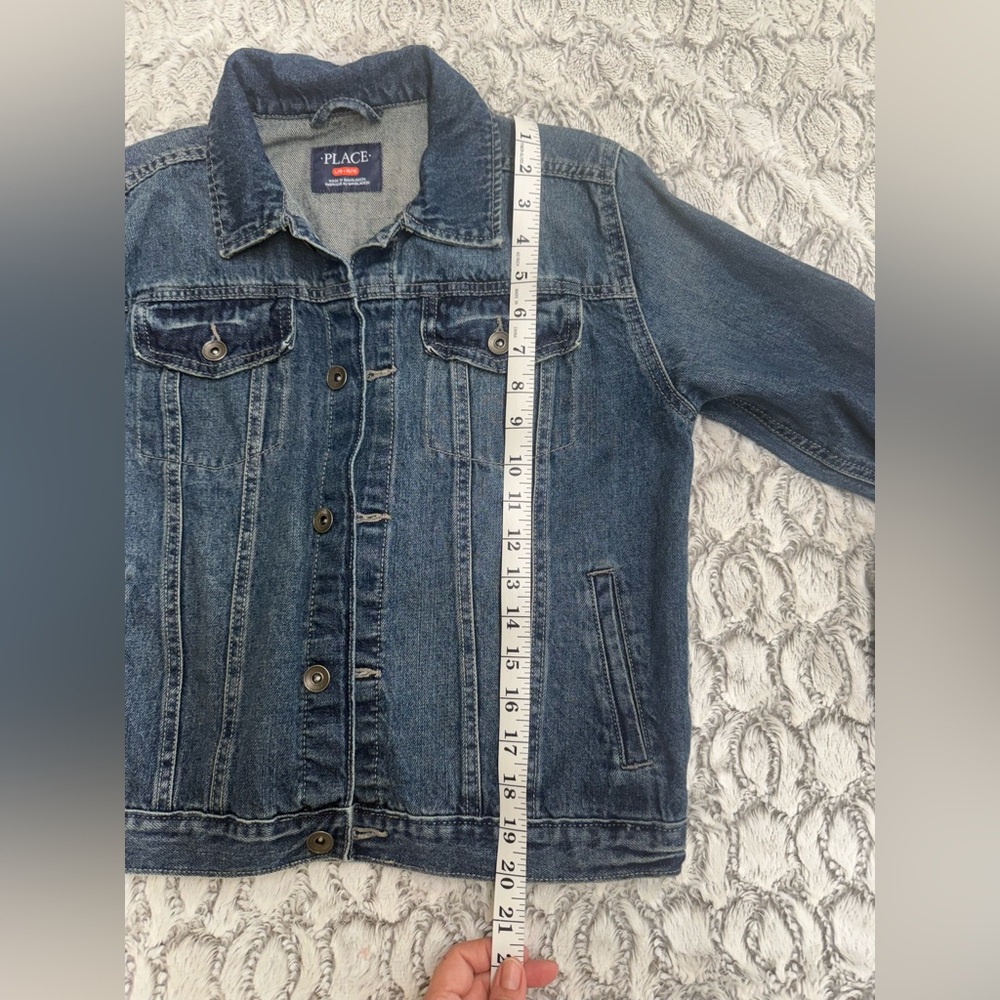 Children’s place denim jacket kids size large 10/12 - Picture 9 of 10